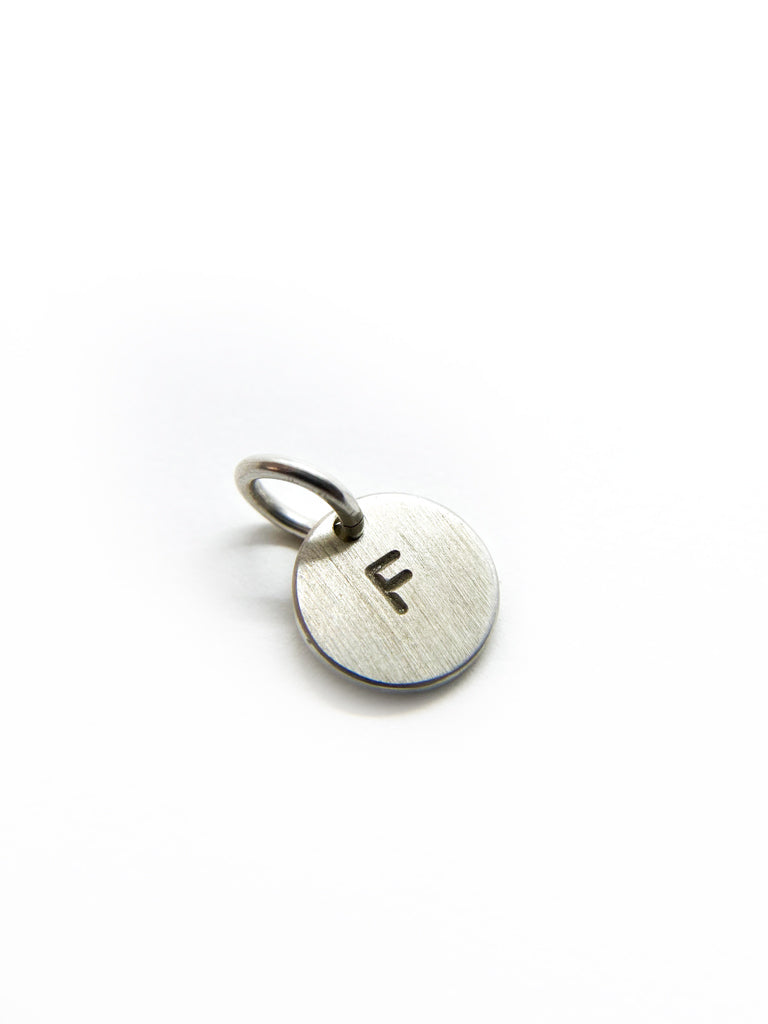 Colgante Letra F Plata