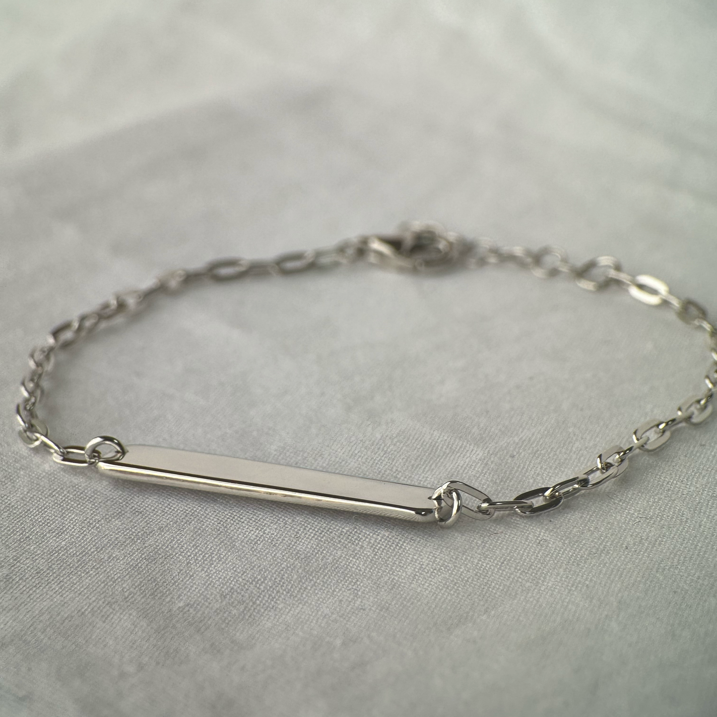 Pulsera eslabones y placa 26 mm grabable