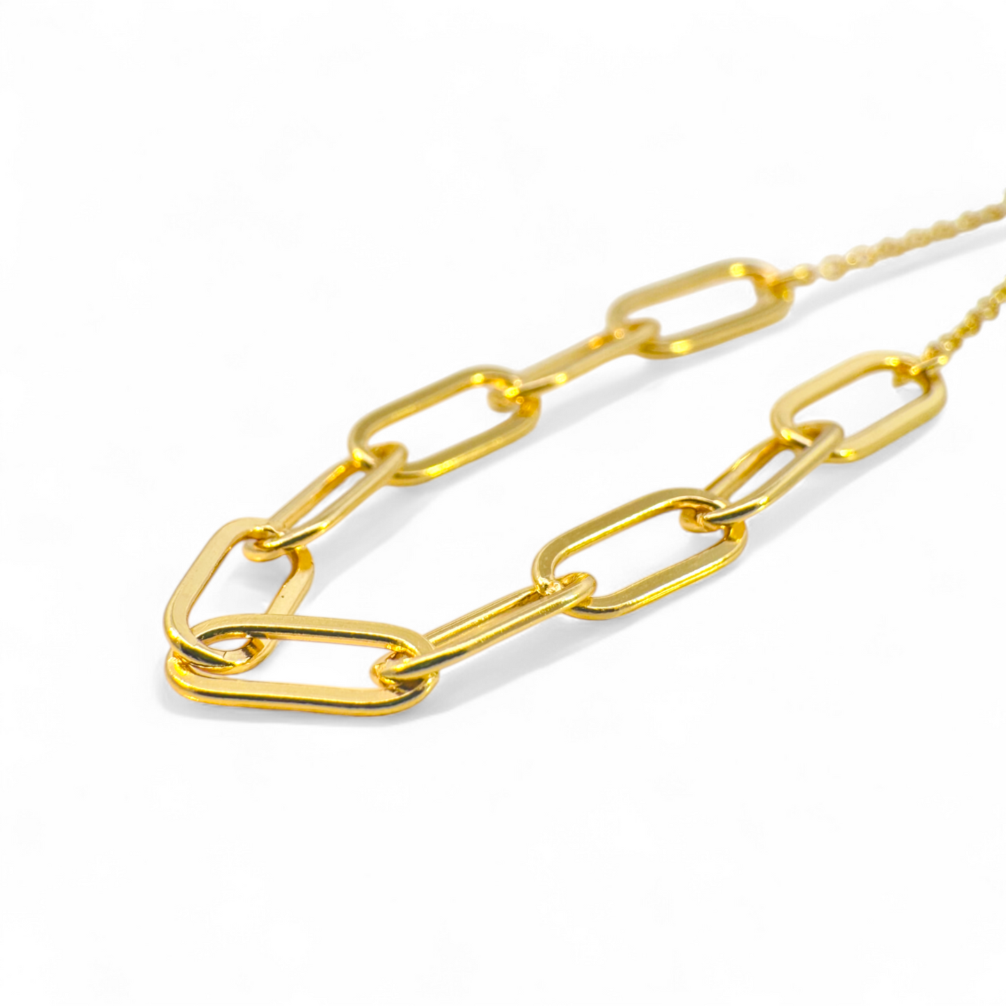 Pulsera Clip Plata 925 bañada en oro