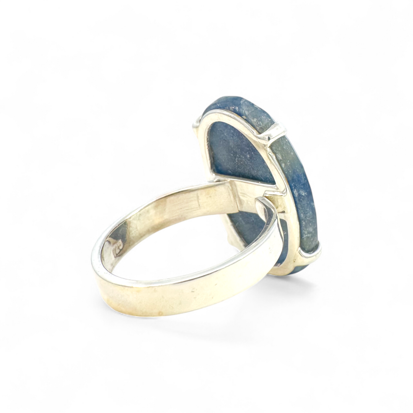 Anillo de plata 925 con zafiro ajustable