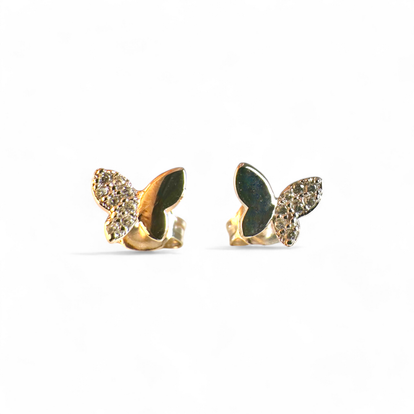 Aros Mariposa Circones Plateada