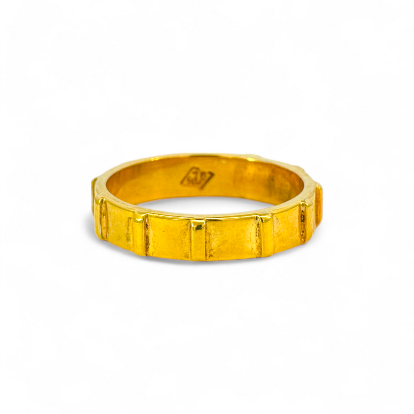 Anillo Denario Plata bañado en oro