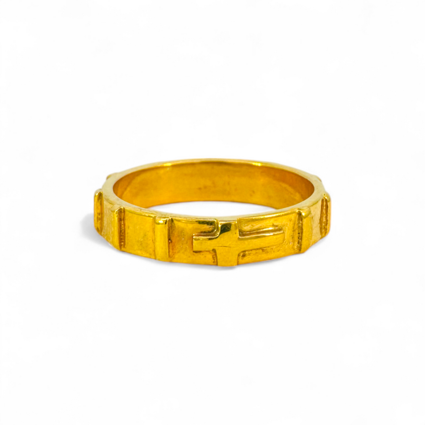 Anillo Denario Plata bañado en oro