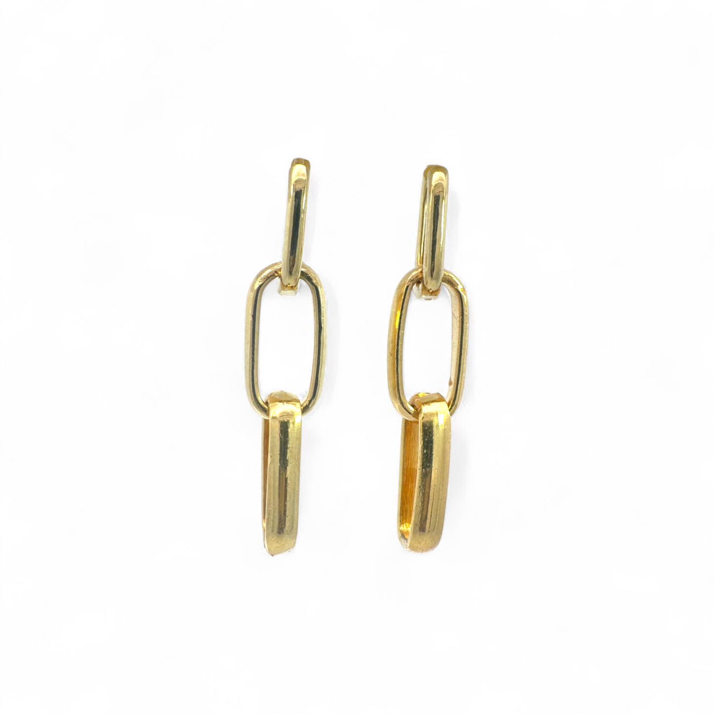 Aros colgantes tres eslabones clip