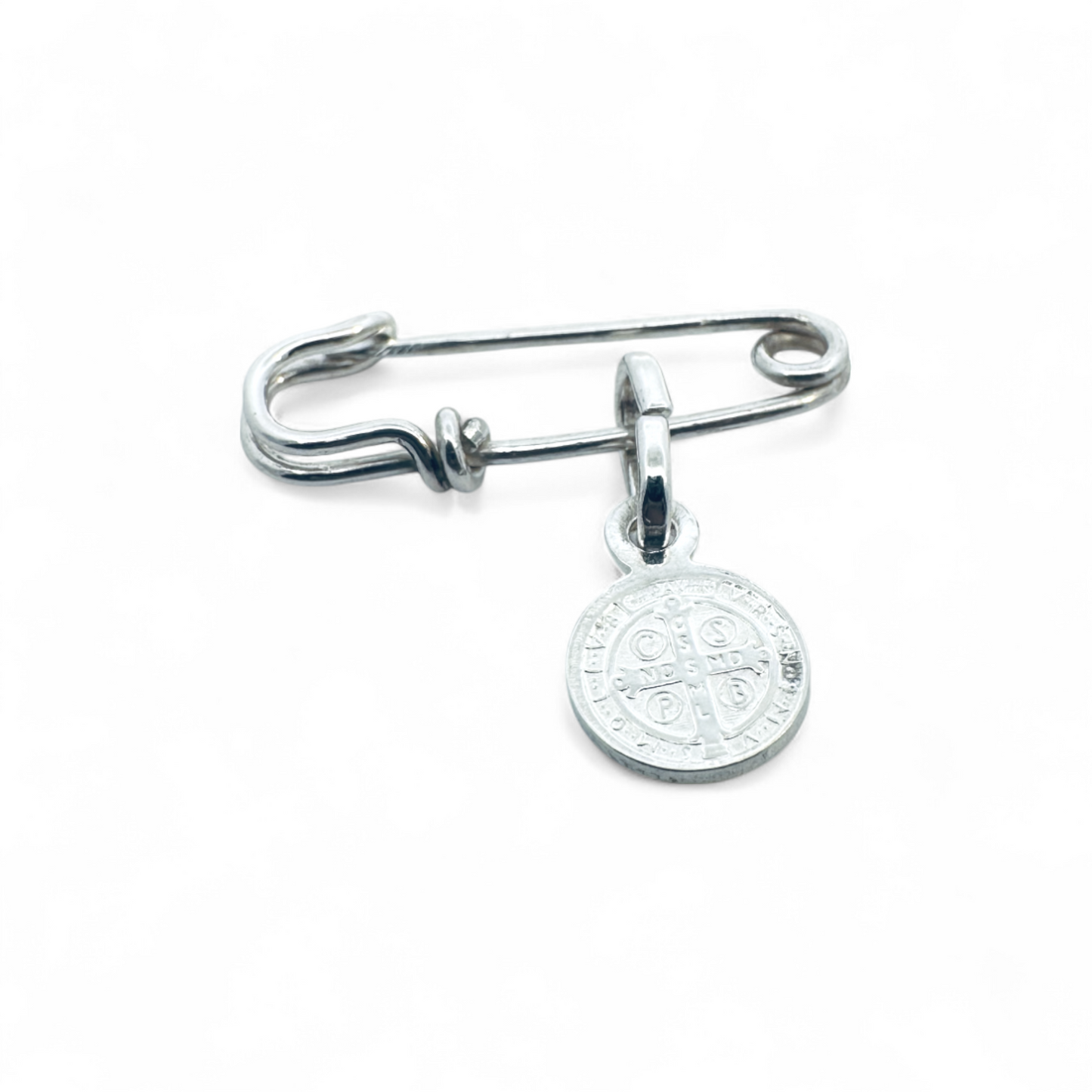 Broche escapulario plata