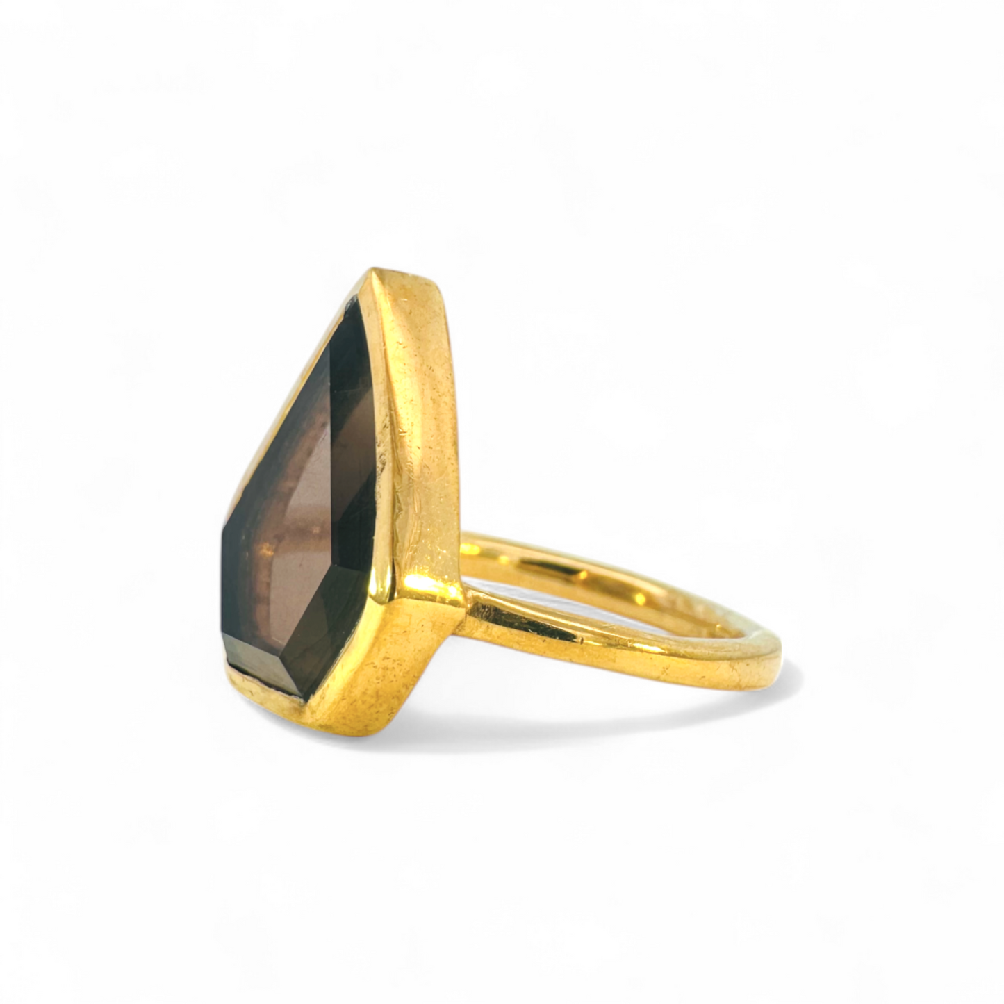 Anillo Arrow Topacio Fume