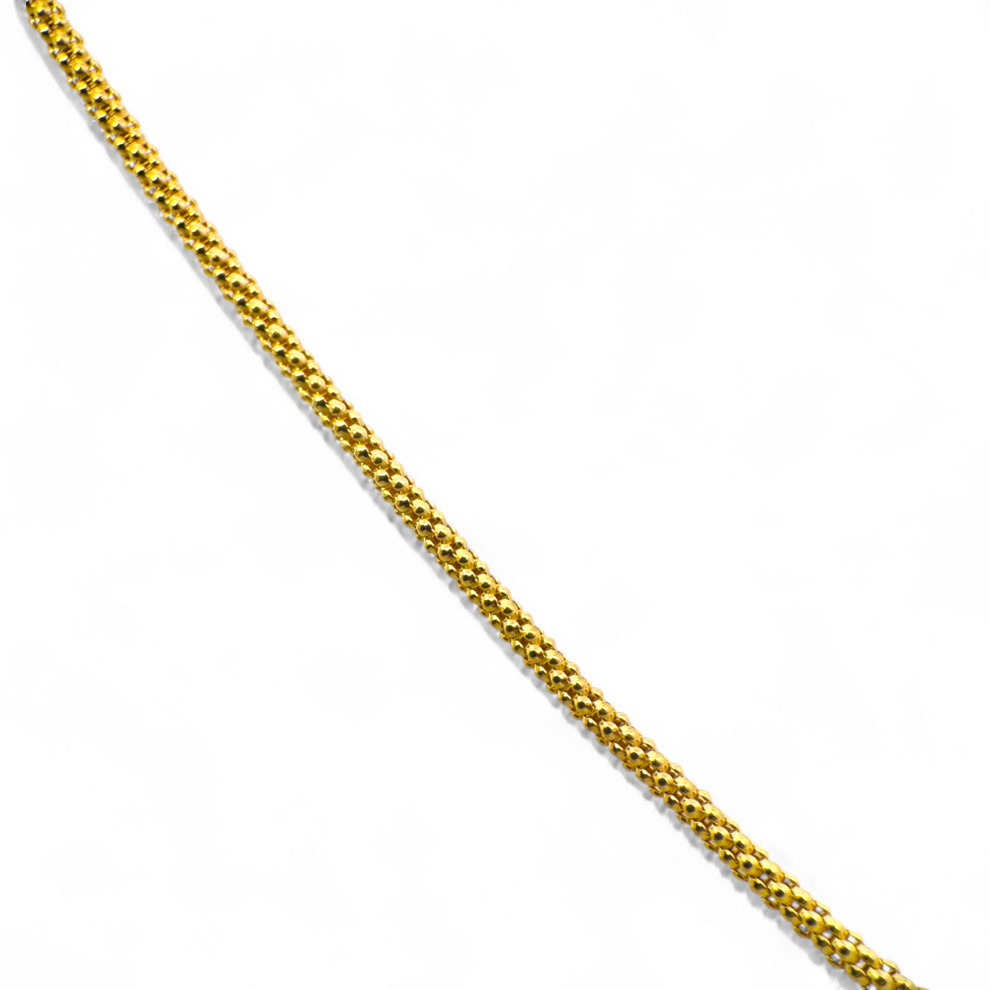 Cadena Coreana Plata bañada en oro