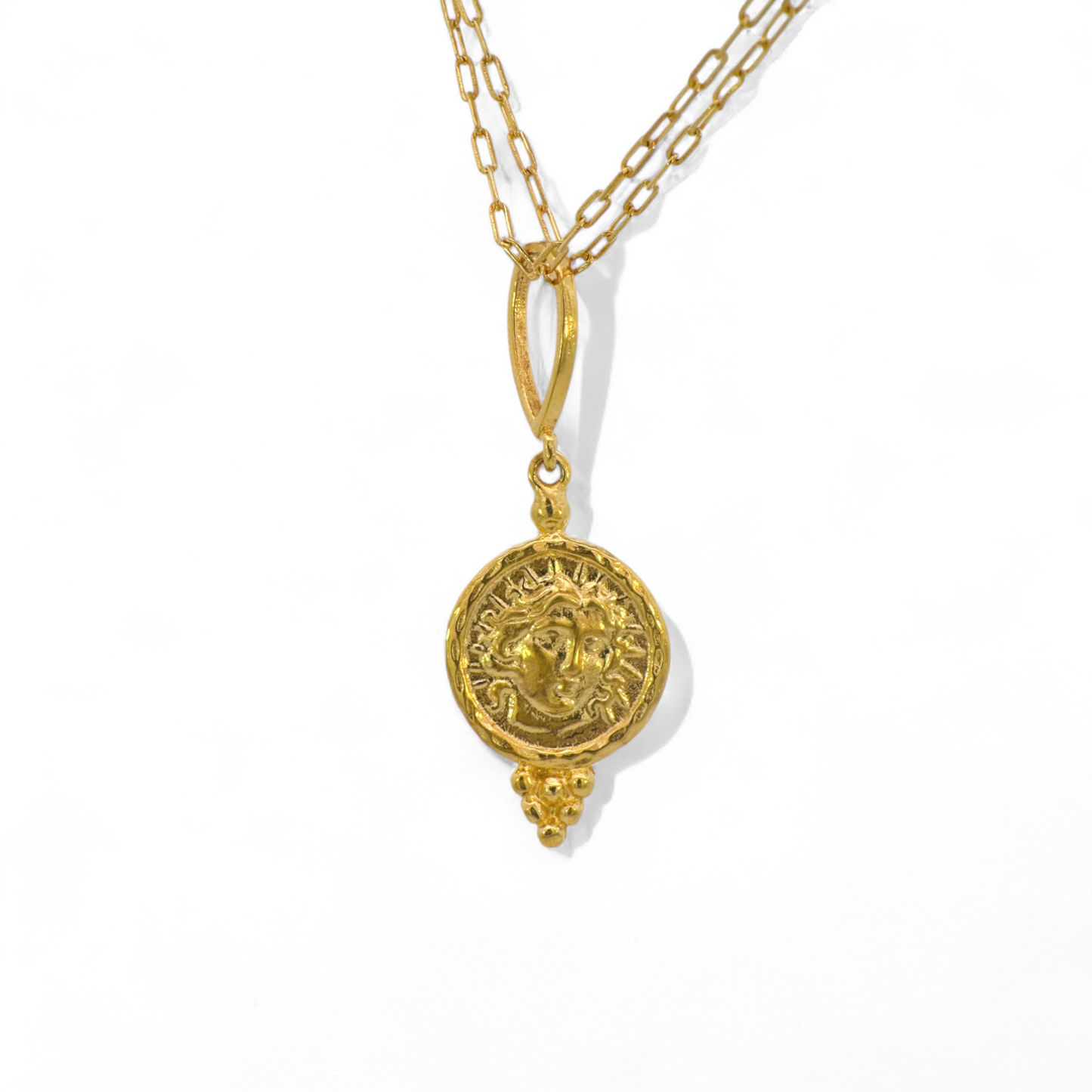 Collar Colgante medalla griega
