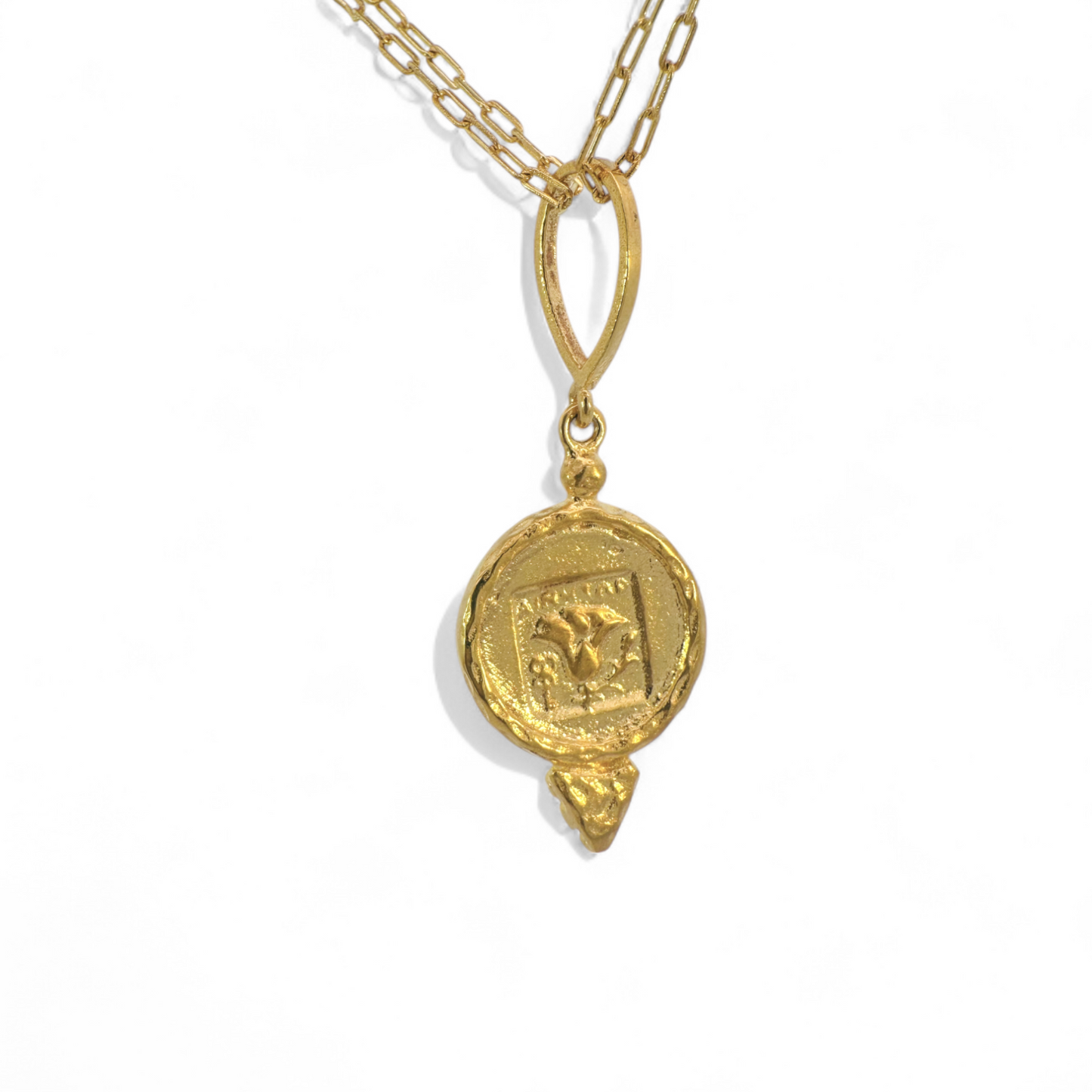 Collar Colgante medalla griega