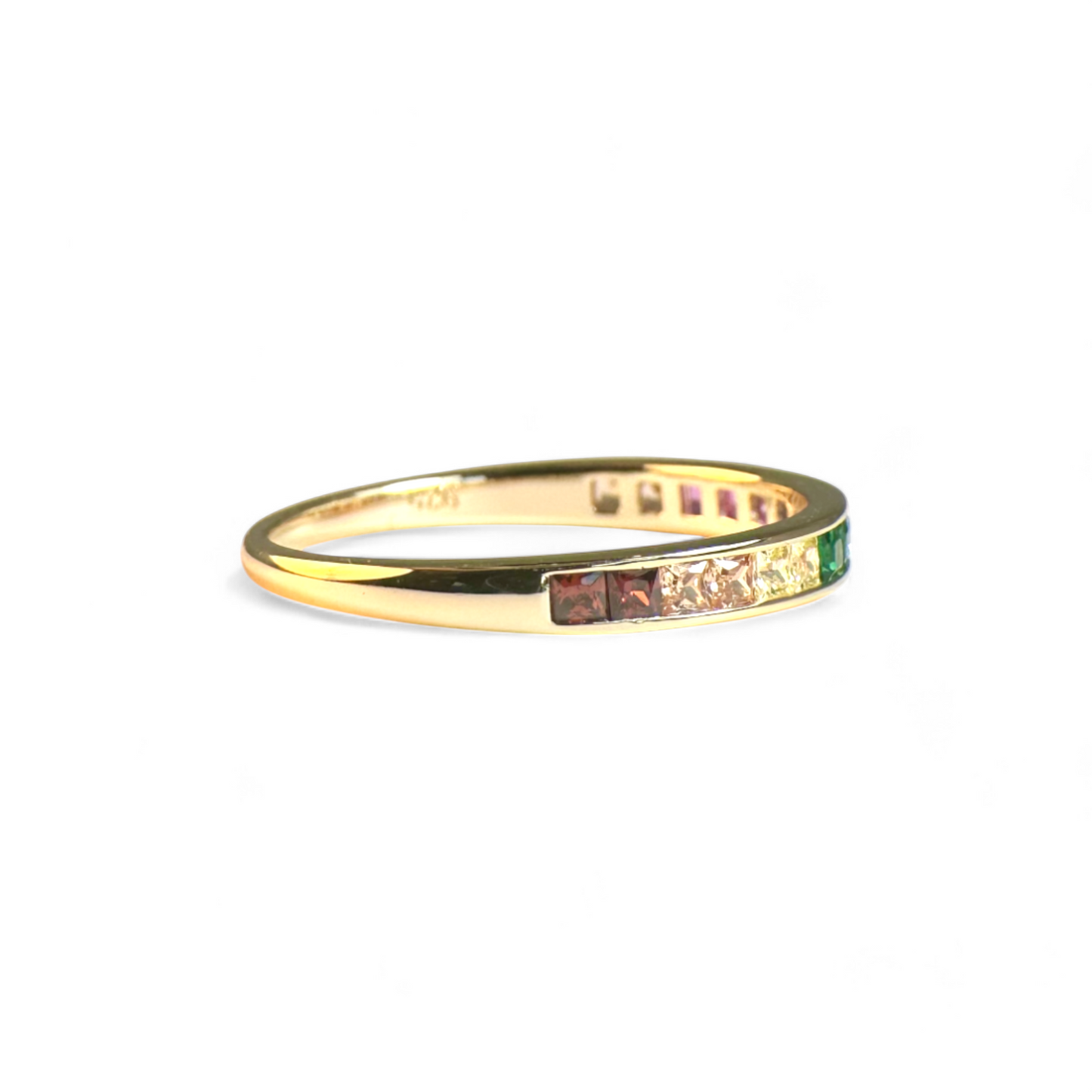 Anillo plata rainbow