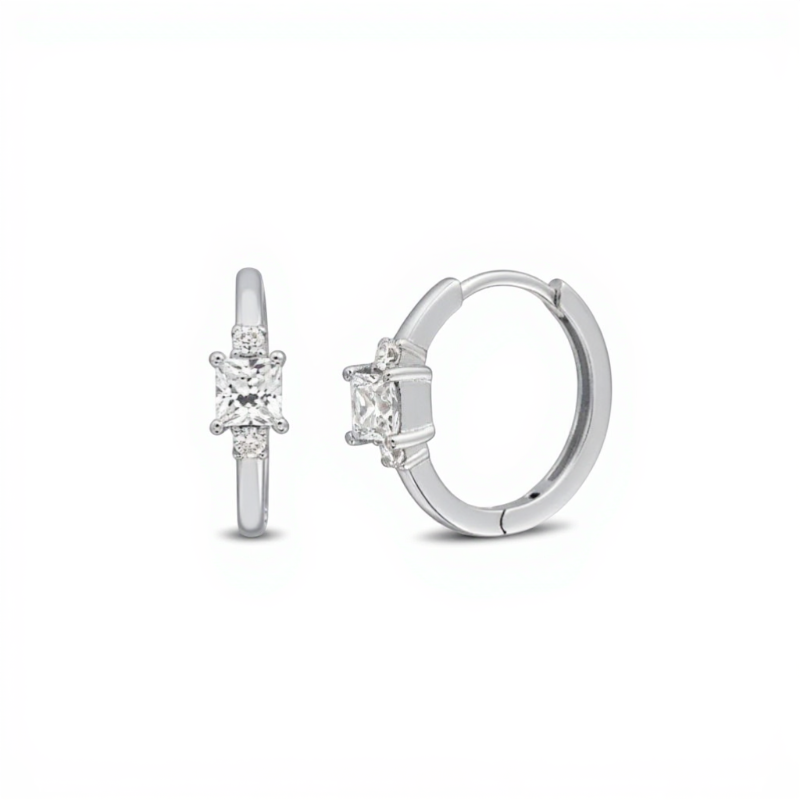 Aros argollas circón princess