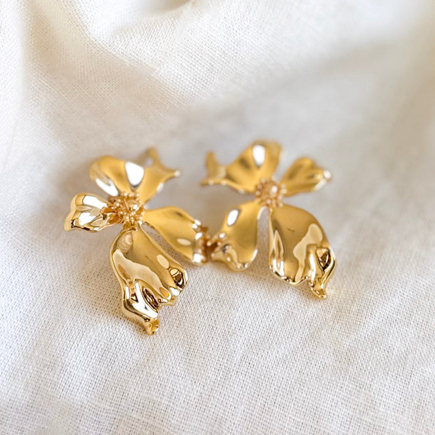 Aros Orquídea Dorada