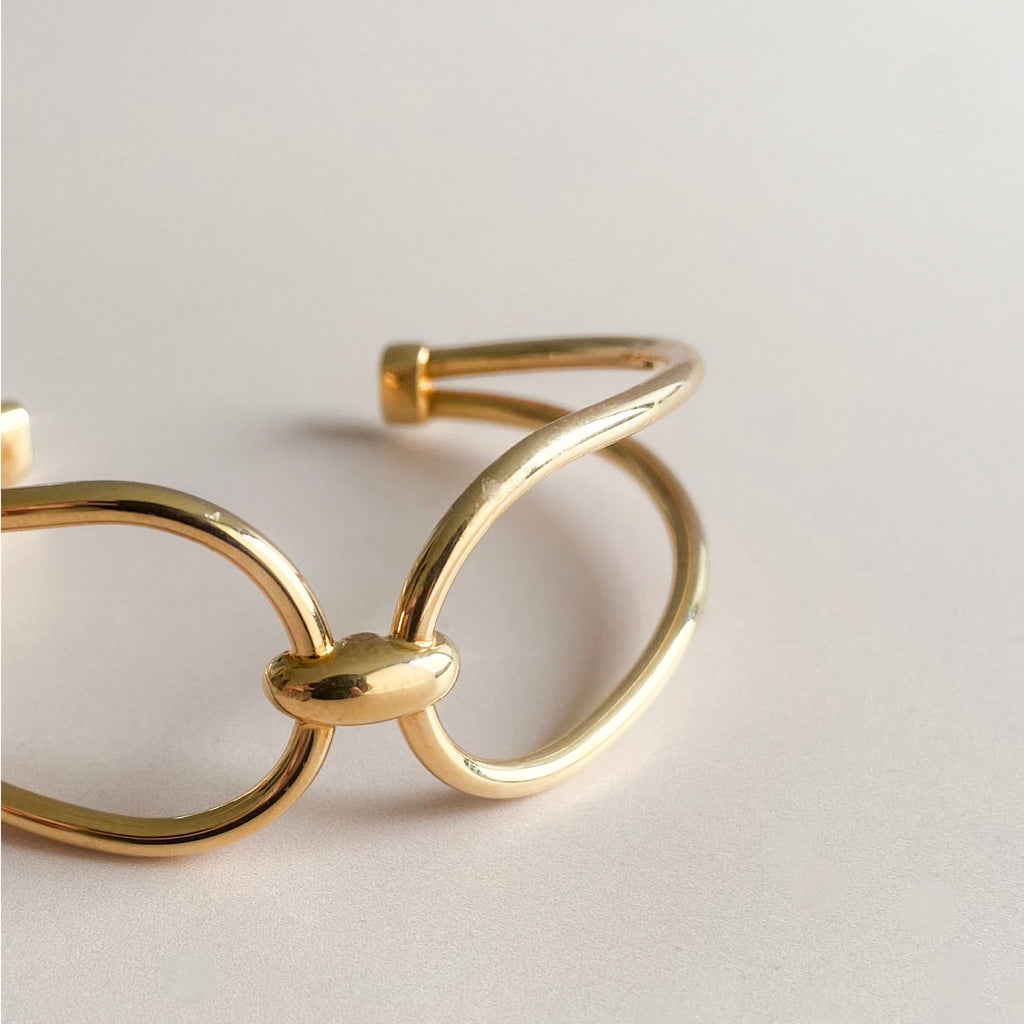 Esclava bañada en oro doble