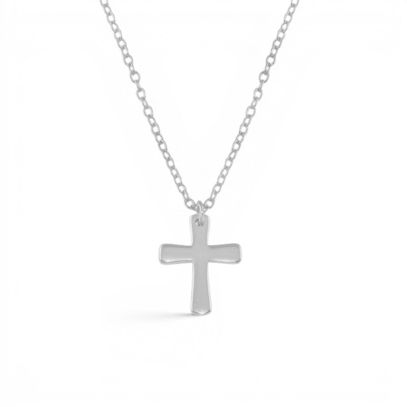 Cruz y cadena plata 925 (9x12 mm)