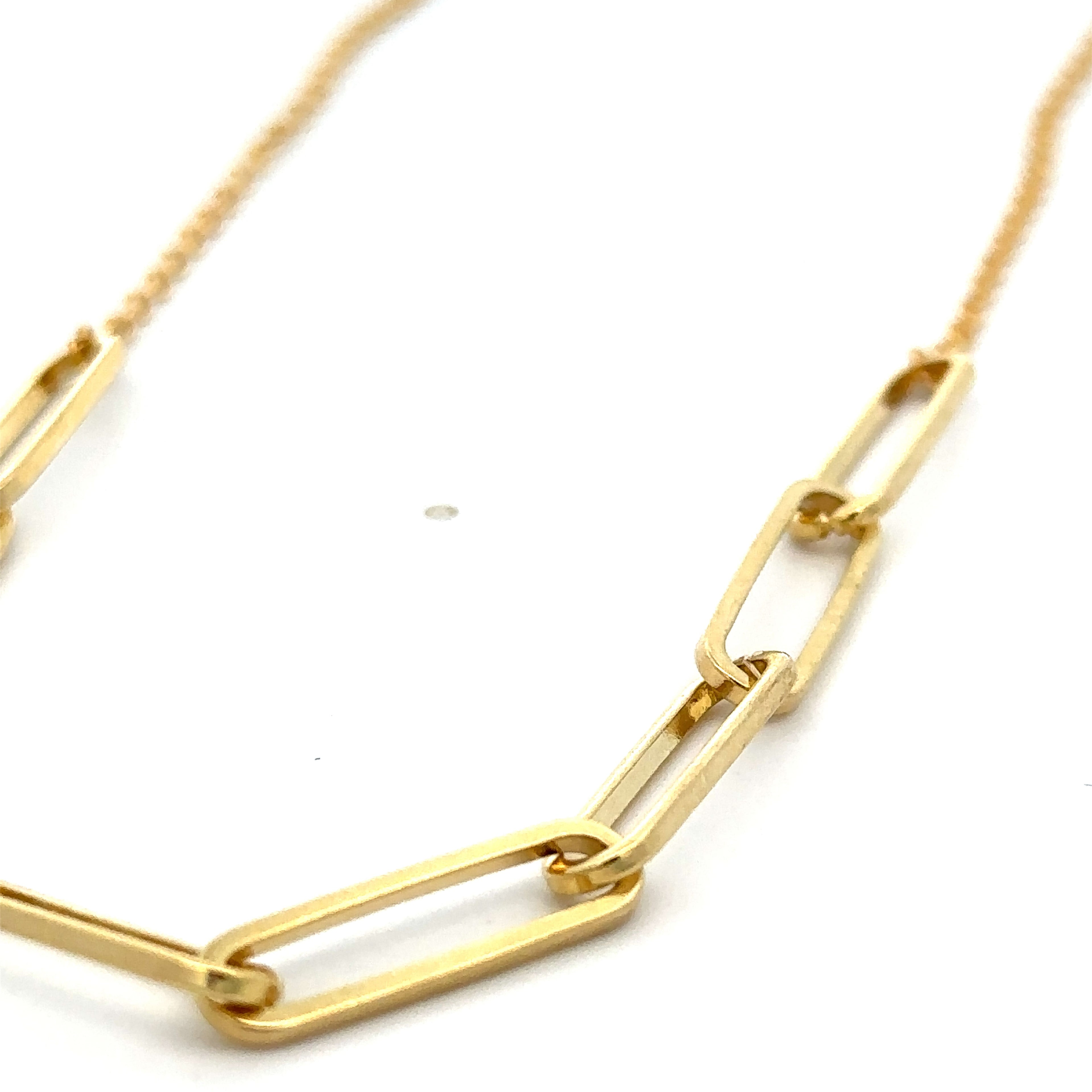 Collar cadena con ocho eslabones clip