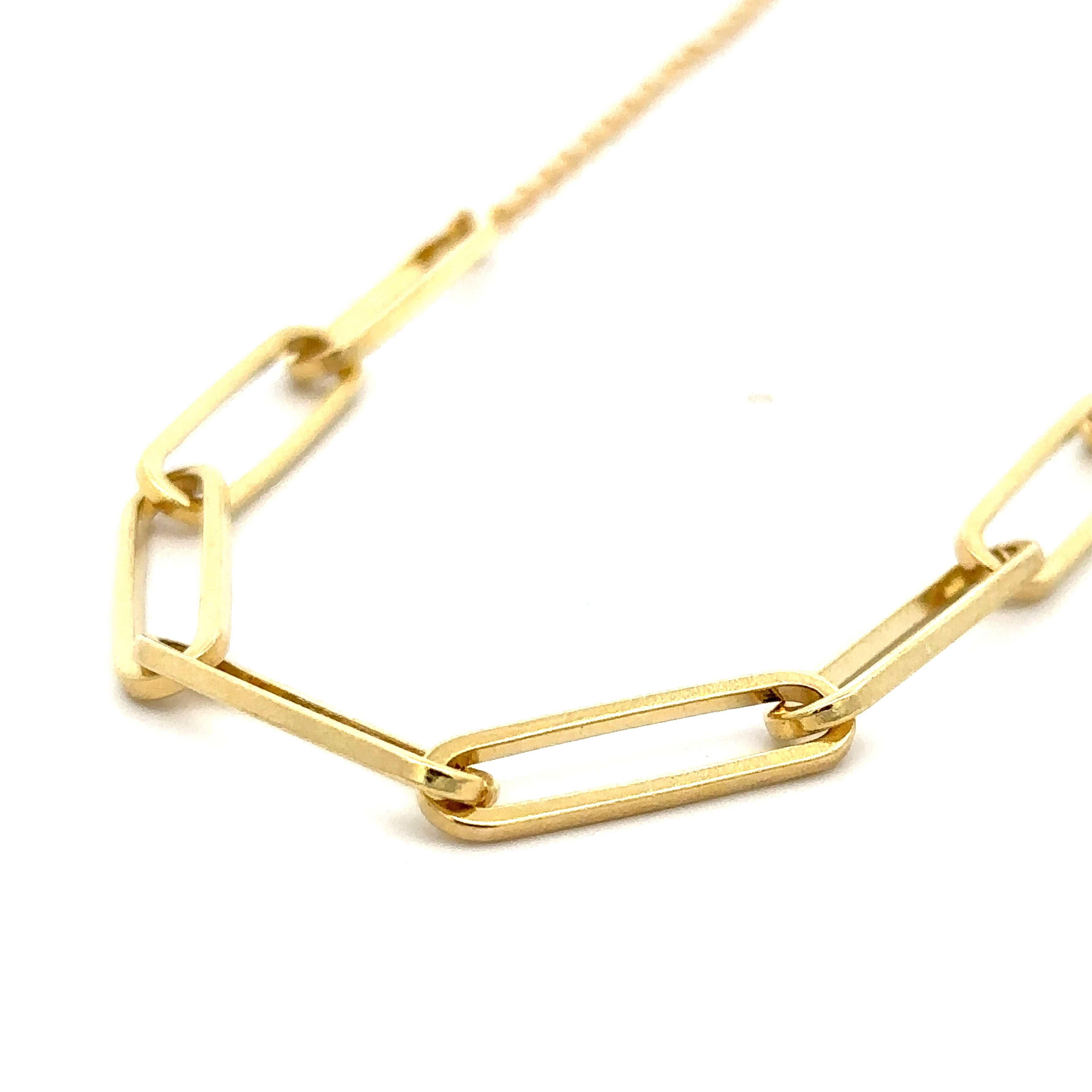 Collar cadena con ocho eslabones clip