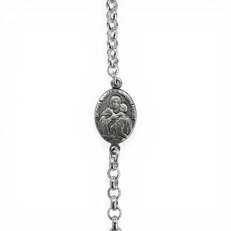 Pulsera de Plata 925 con medalla Virgen Mariana