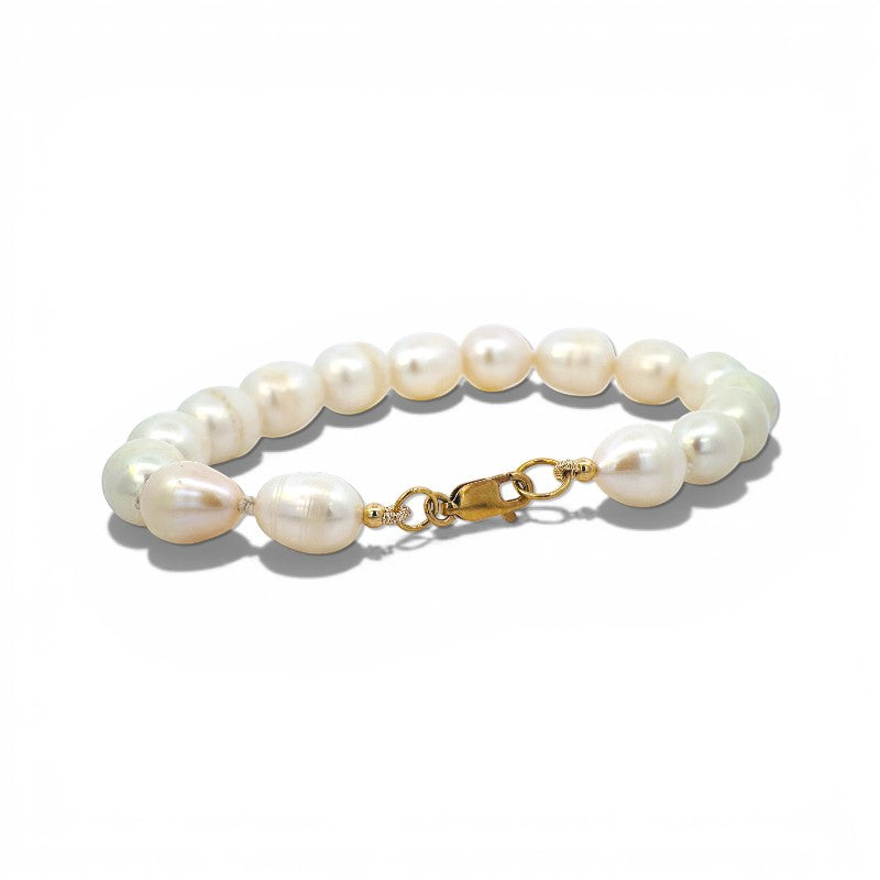Pulsera Perlas naturales de 12x9 mm - 20 cm