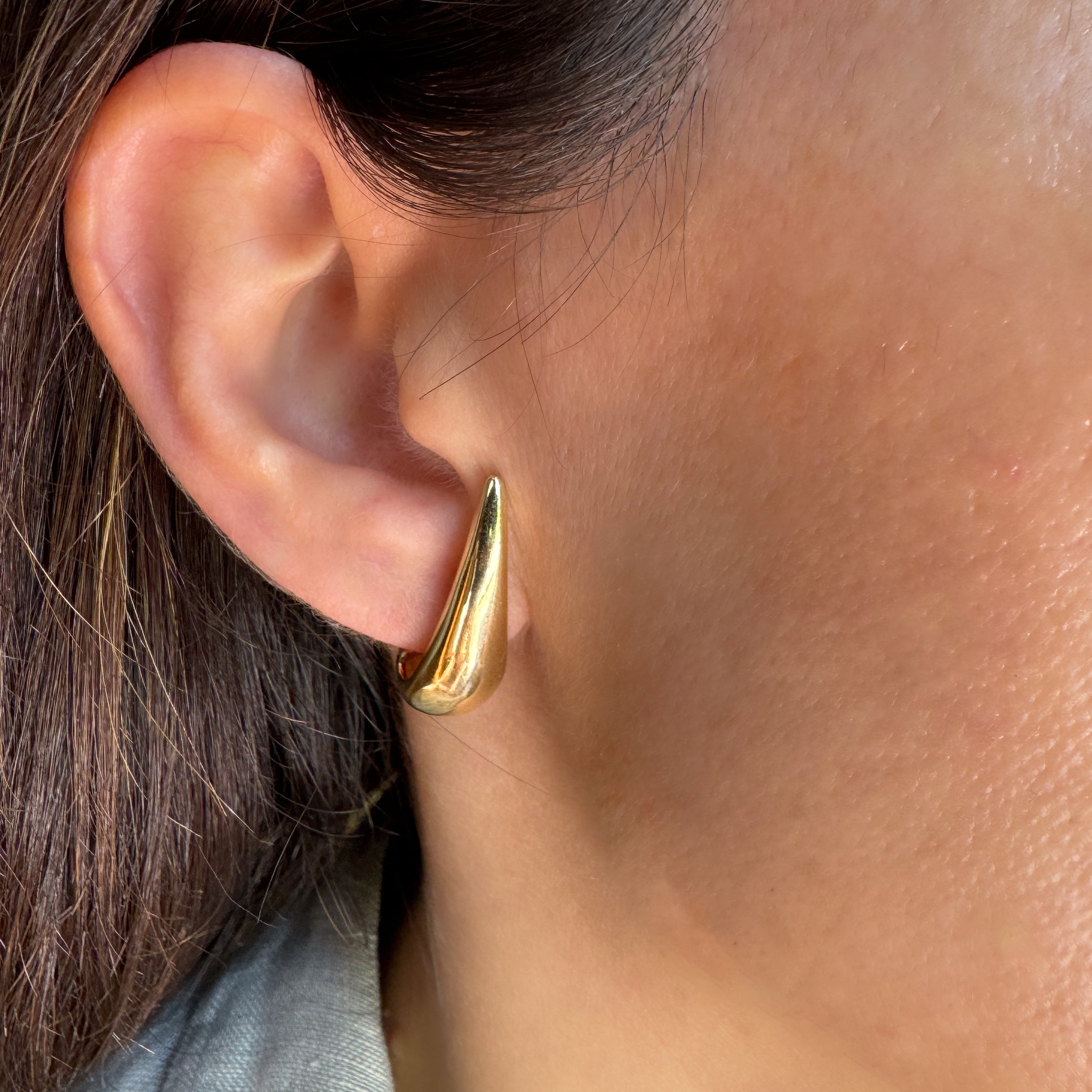 Aros gota medianos largos