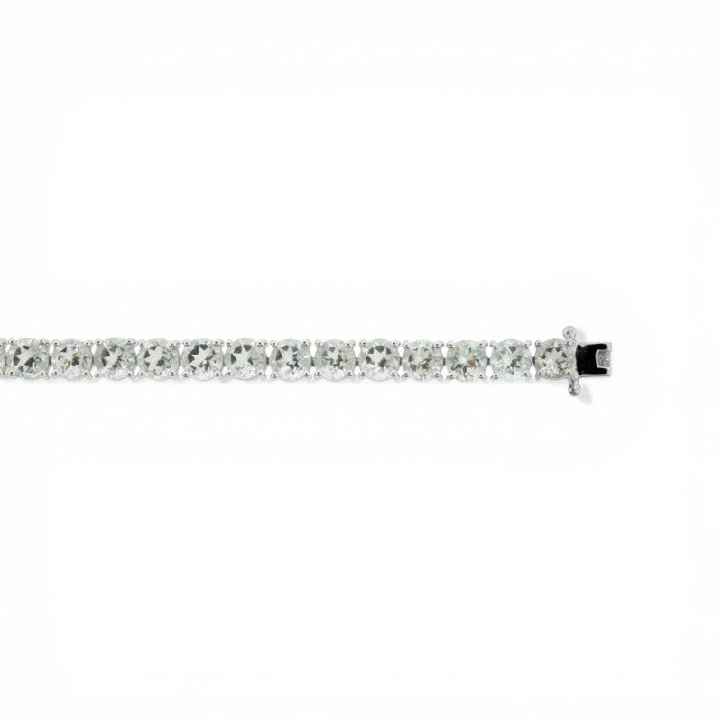 Pulsera Tenis Topacios blancos