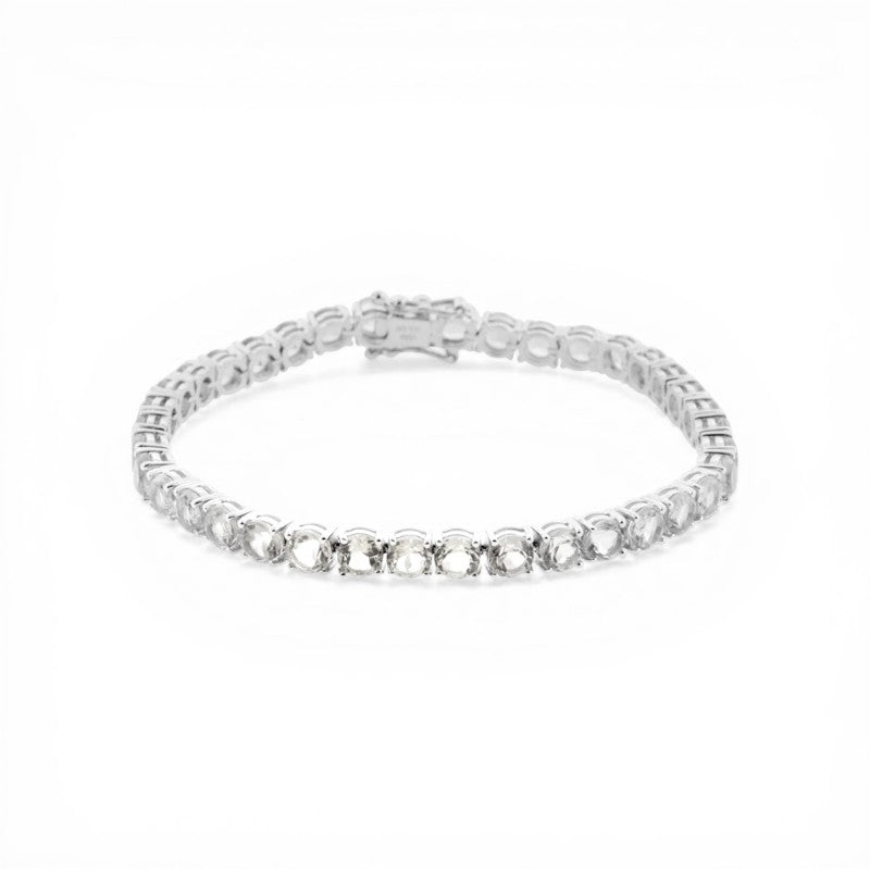 Pulsera Tenis Topacios blancos