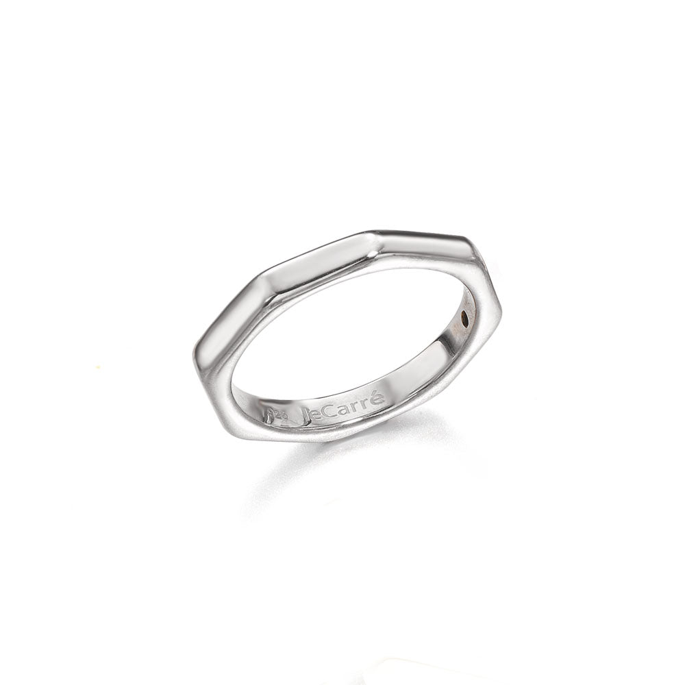 Anillo de Plata Tuerca Plateado