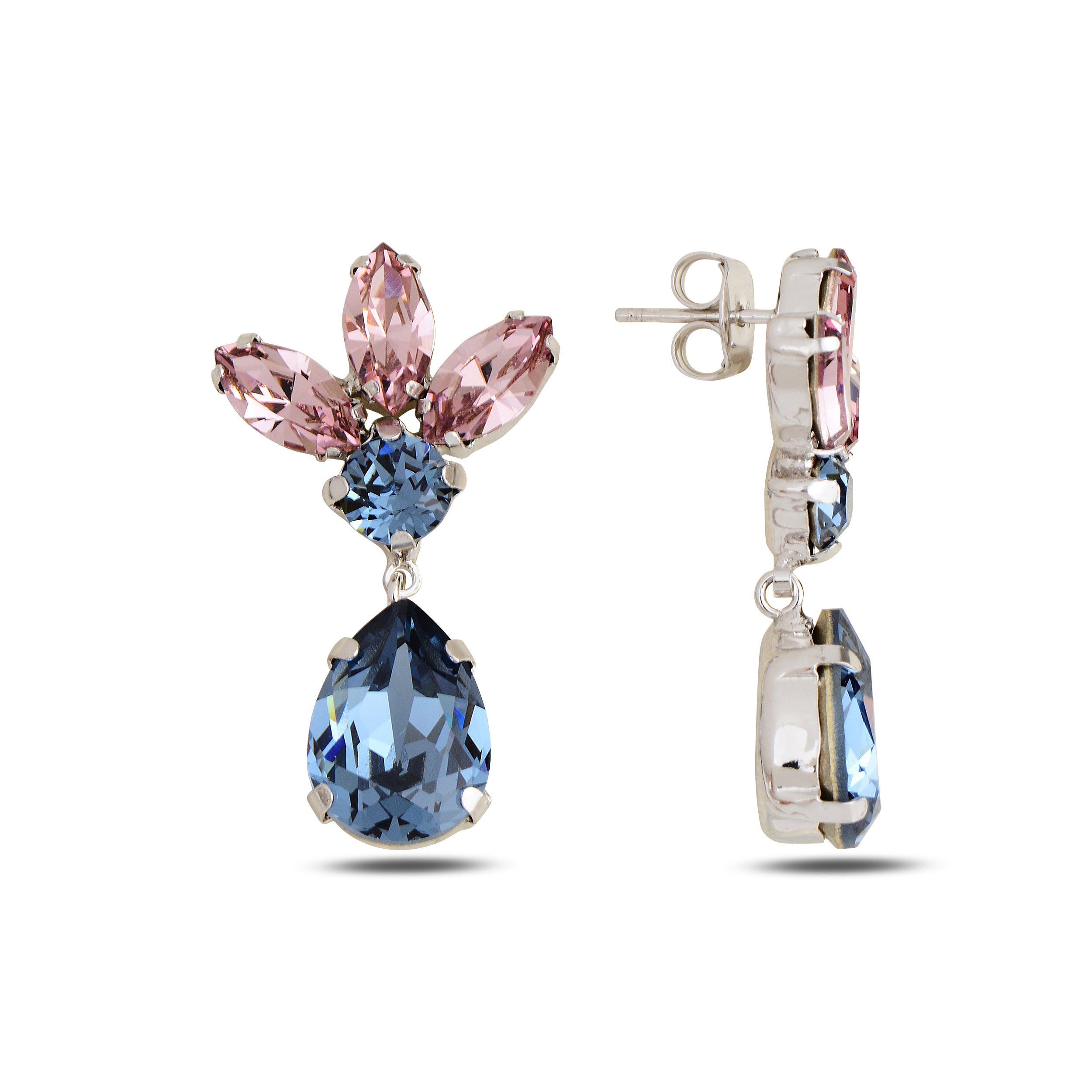 Aros Flora Royale - Azul/Rosa