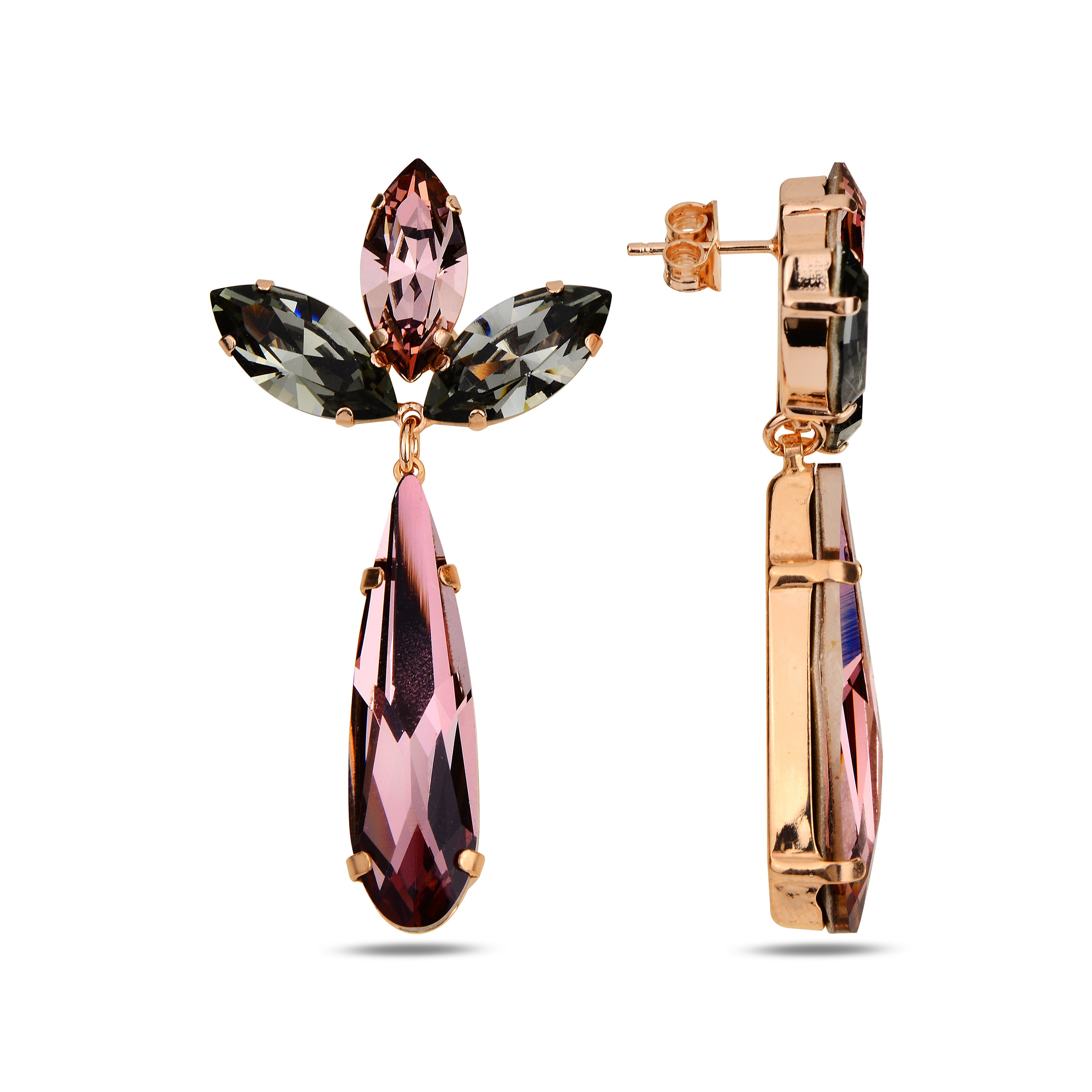 Aros Flora Bloom Long - Verde / Burdeo