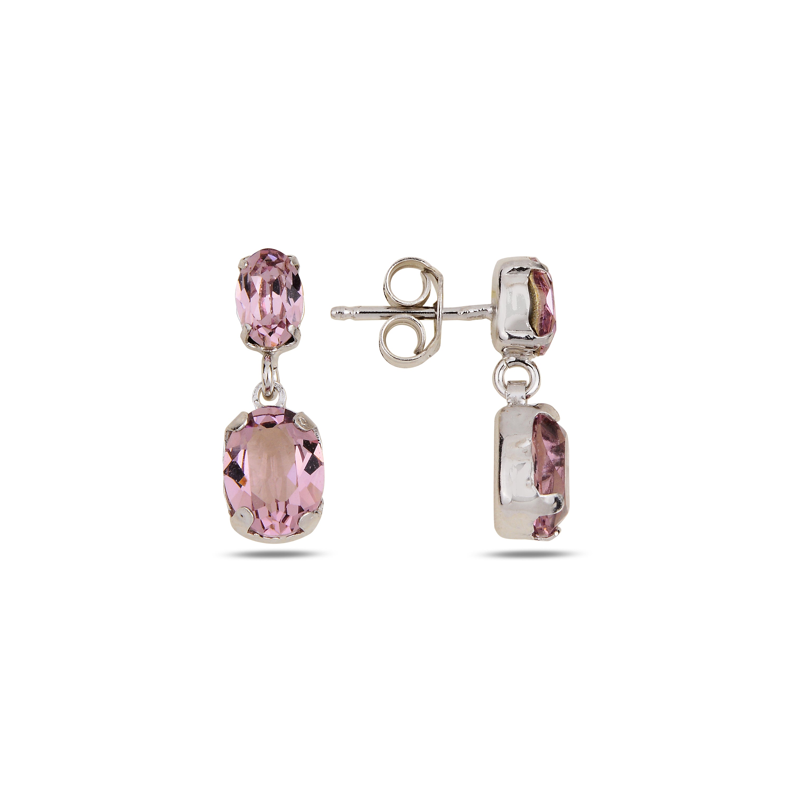 Aros Duo Motion Rosado / Plata