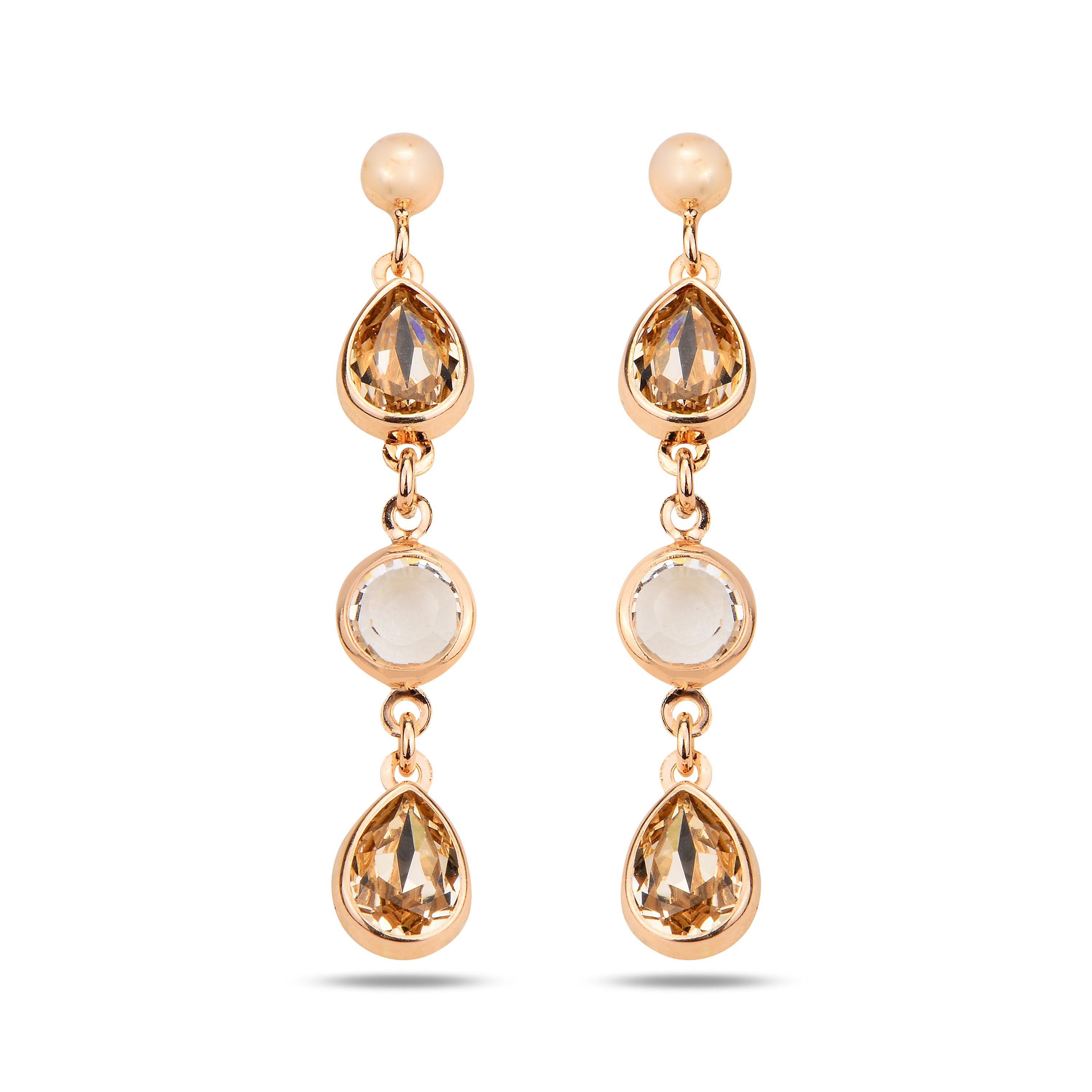 Aros colgantesCeres Bold Line Blanco