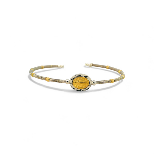 Pulsera semi flexible hilada Virgen