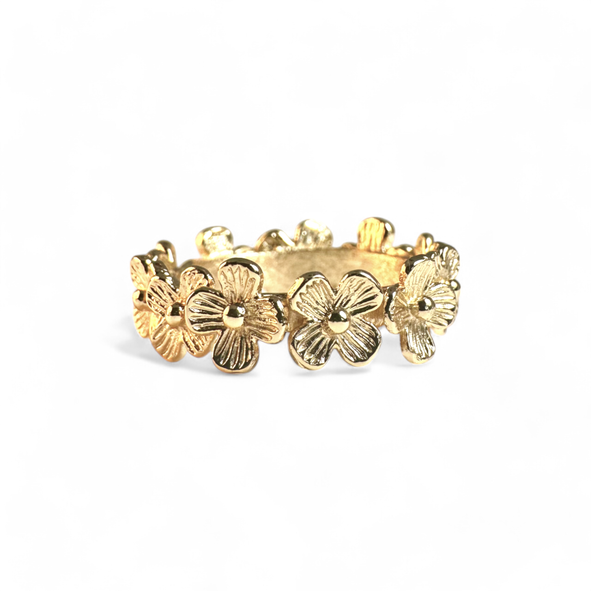Anillo Argolla flores