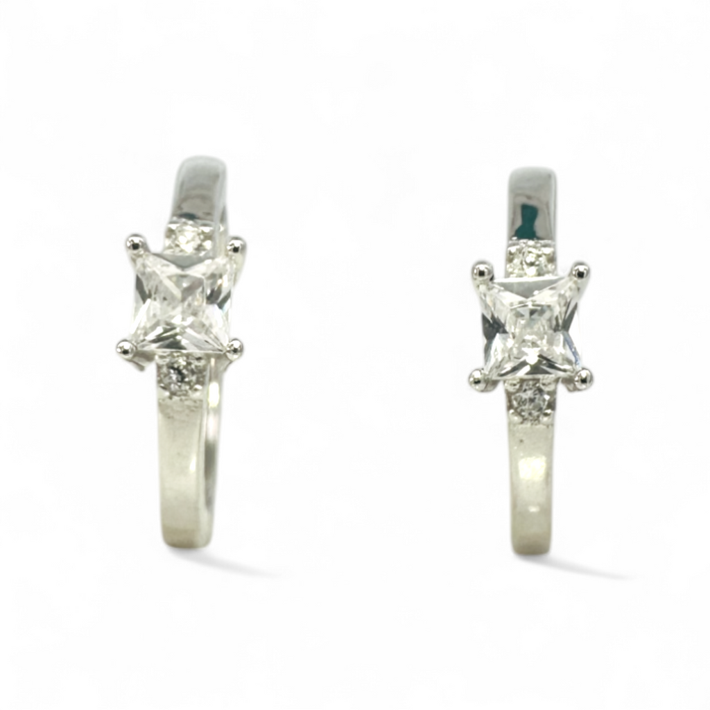 Aros argollas circón princess