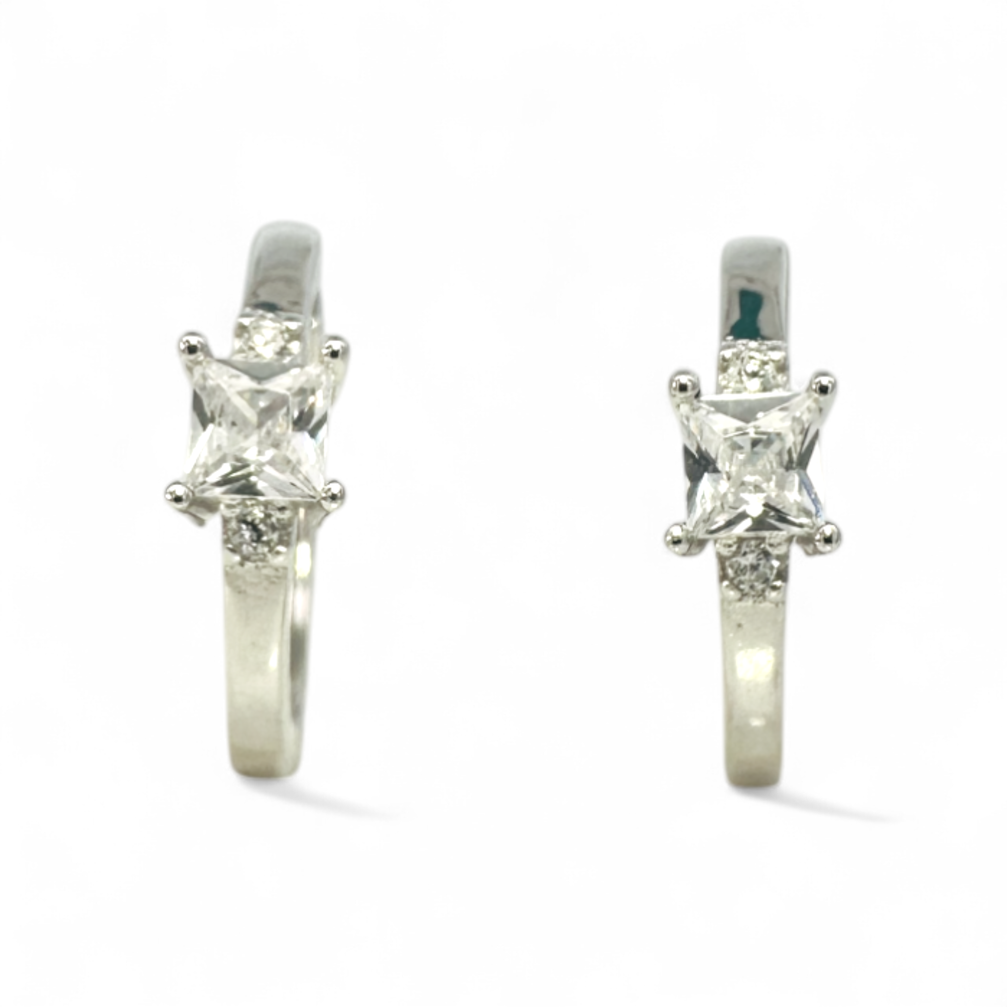 Aros argollas circón princess