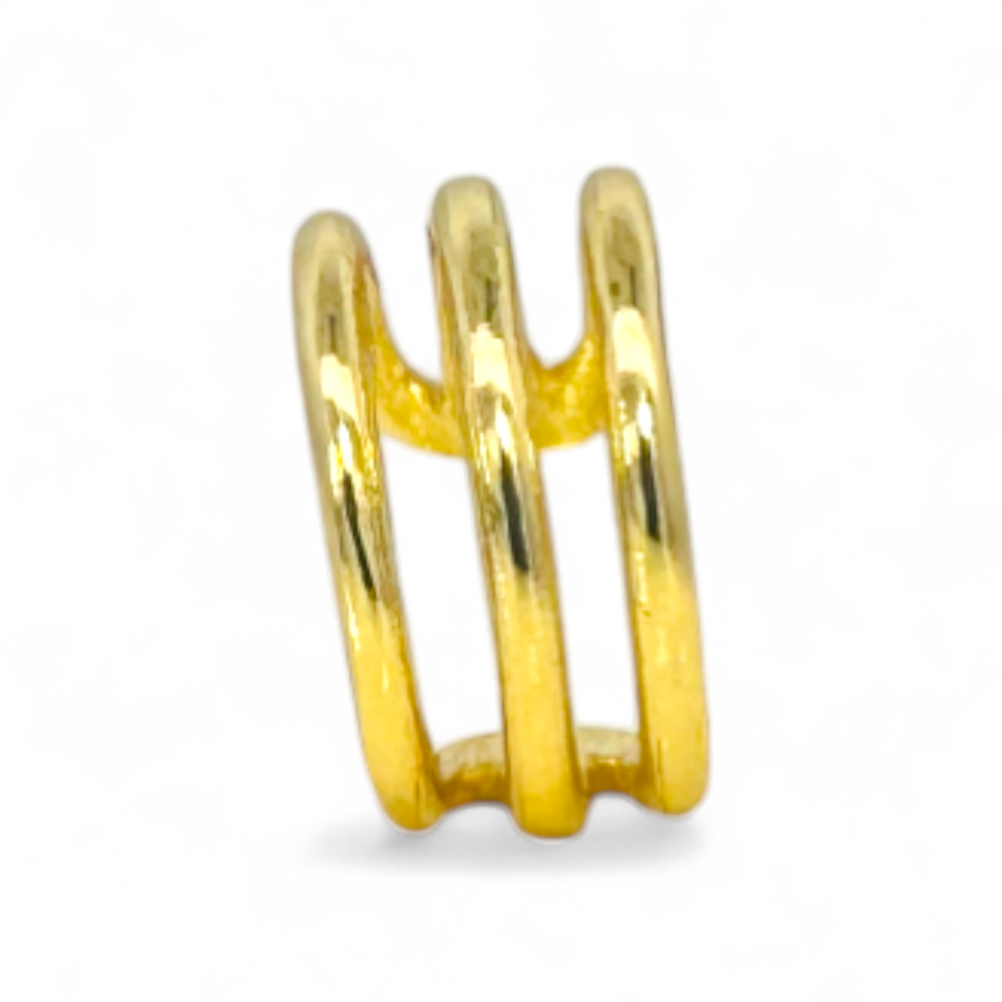 Aro trepador (ear cuff) plata 925 bañados en oro