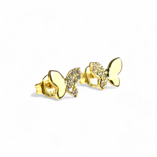 Aros Mariposa Circones Dorada