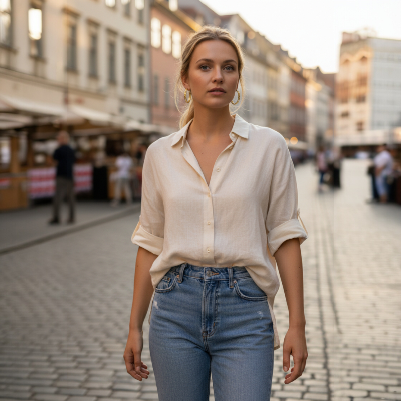 Aros argollas cadena doradas con tope 2,8 cm