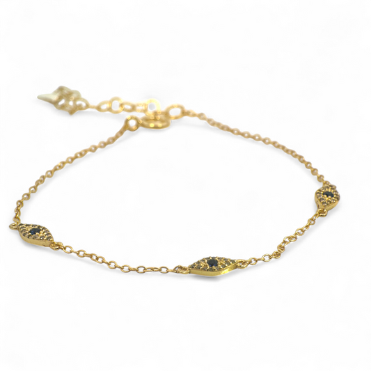 Pulsera Ojitos protectores Gold