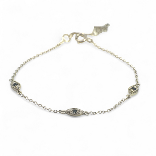 Pulsera Ojitos protectores Silver