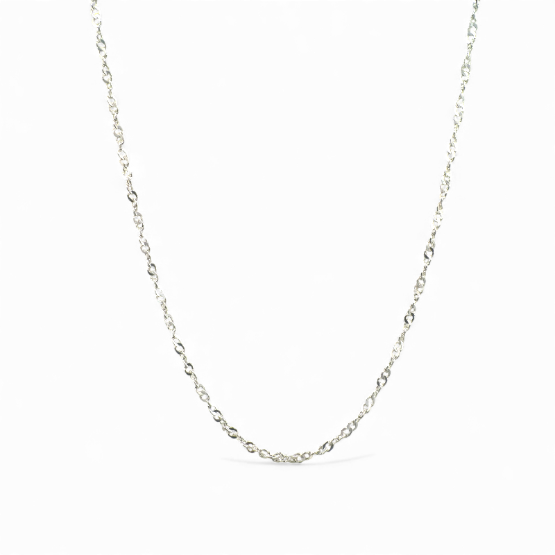 Cadena Plata Entorchada 40 cm