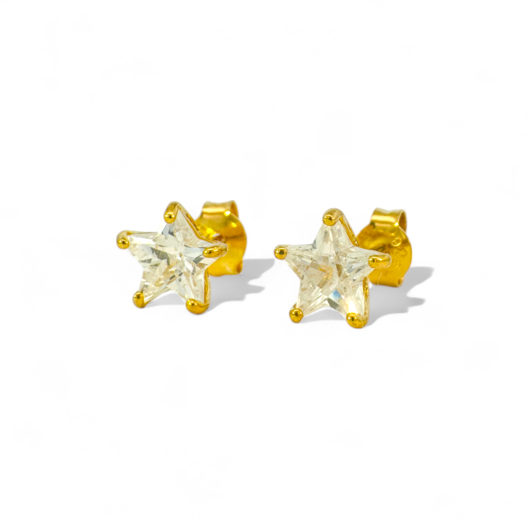 Aros stud estrella grande plata 925