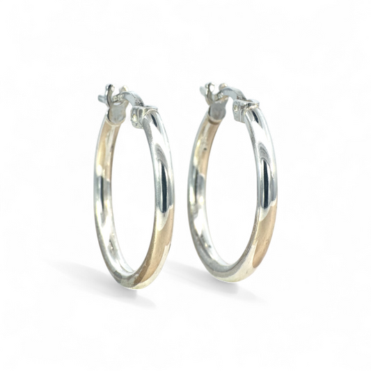 Aros argollas 2 cm Plata 925