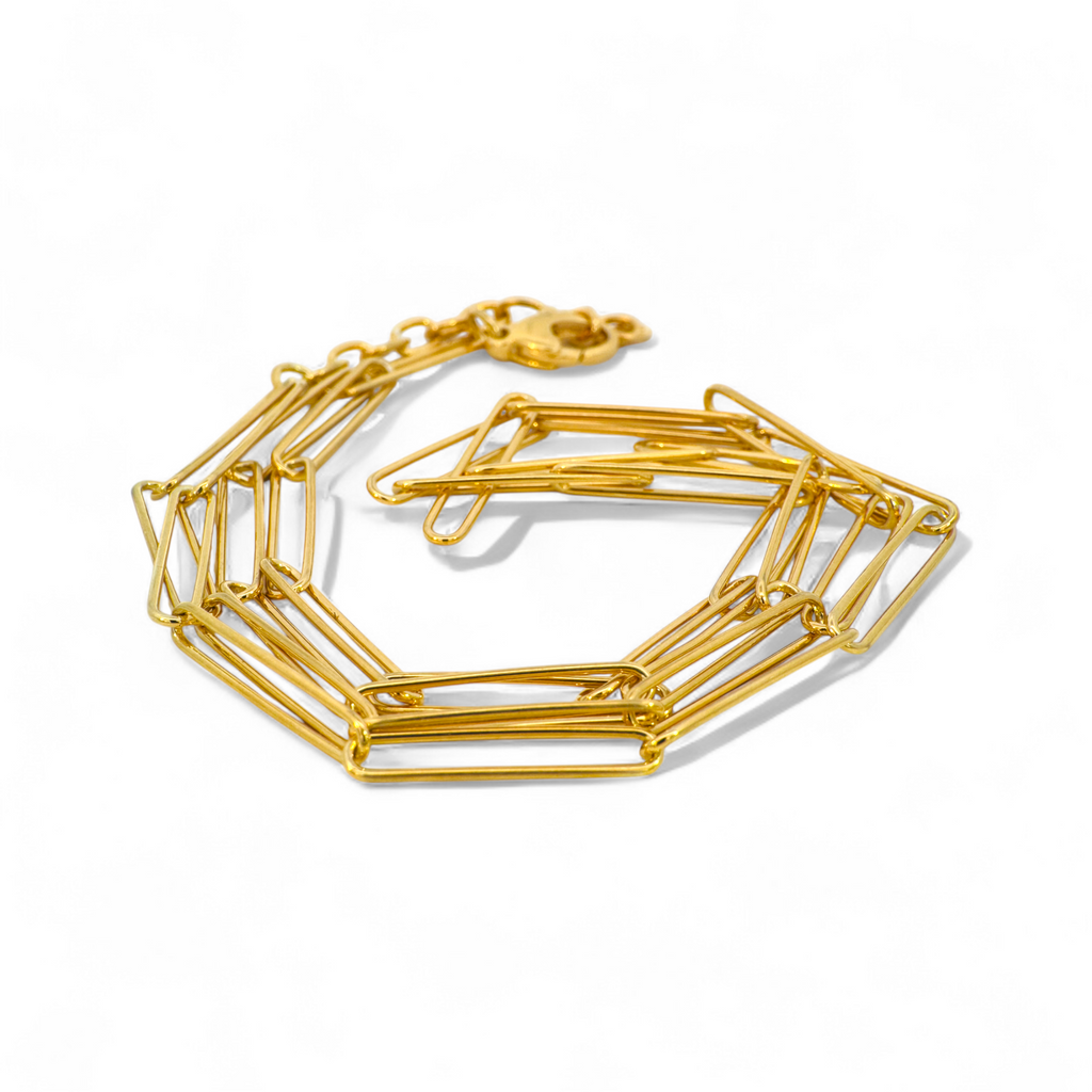 Collar clip doble plata italiana 925