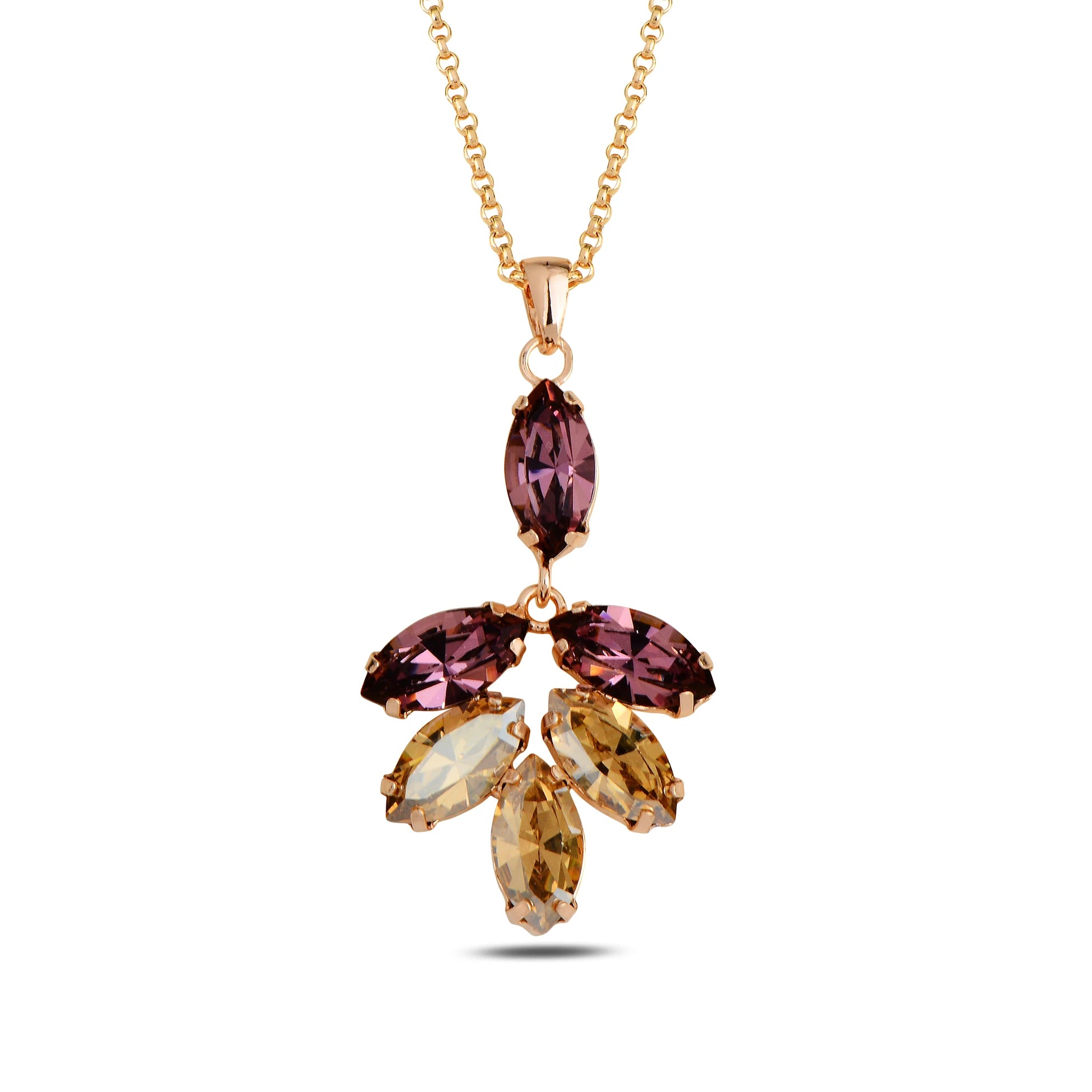 Collar Flora Moon Violeta/Ocre