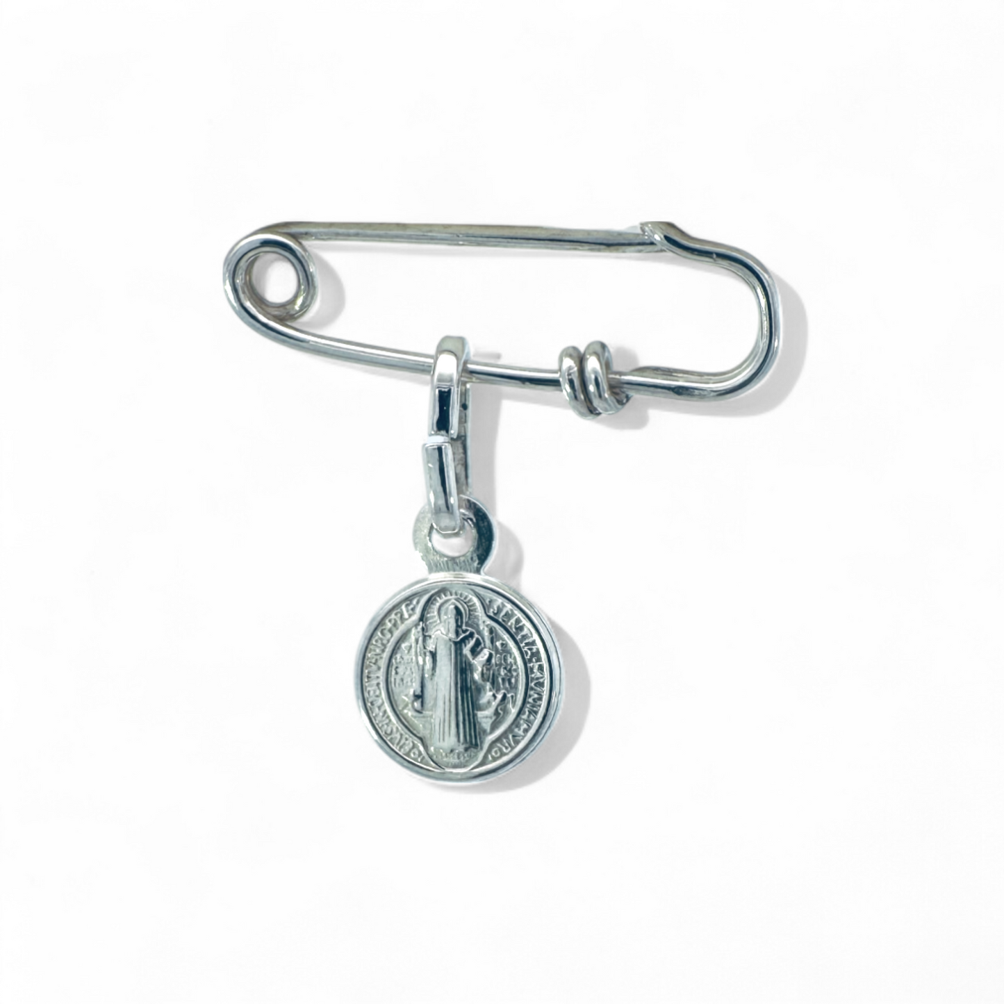 Broche escapulario plata