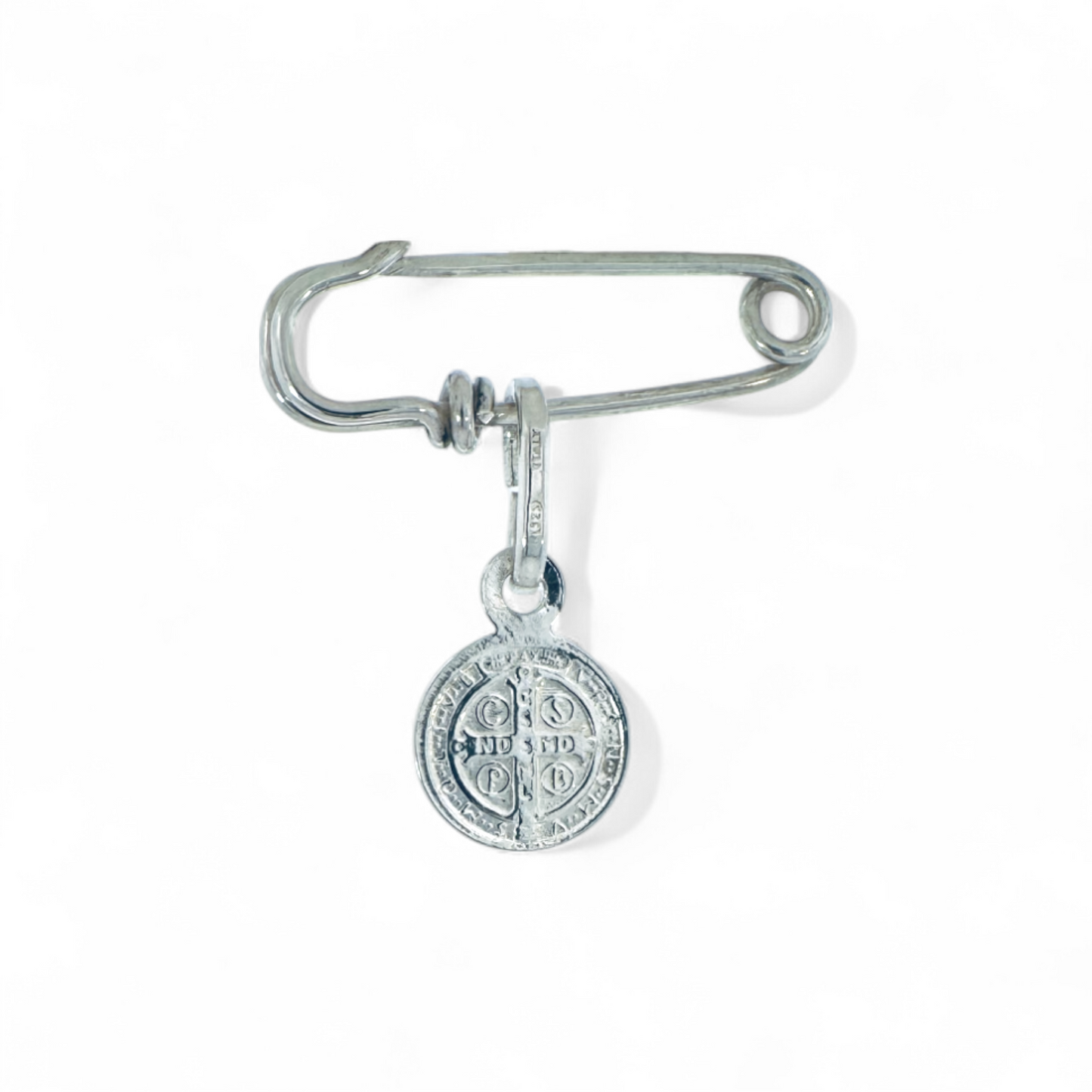 Broche escapulario plata