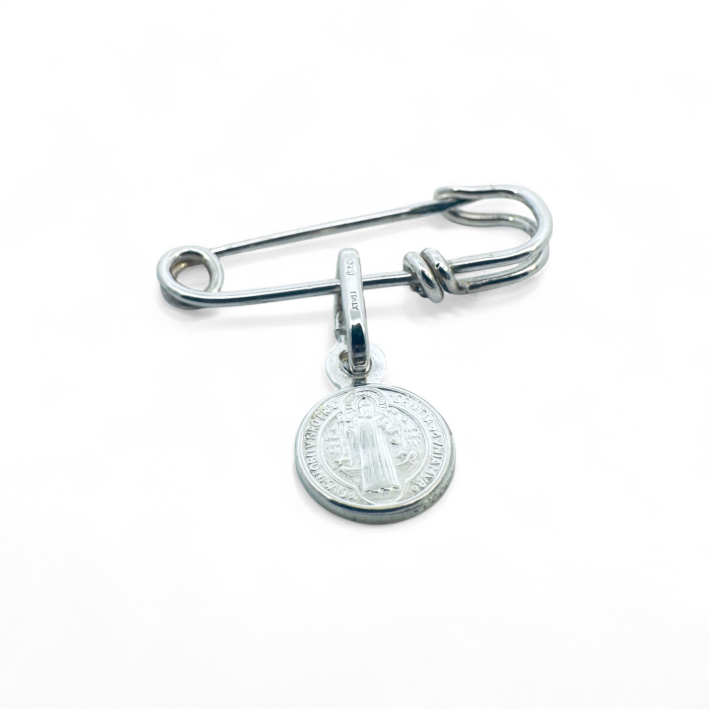 Broche escapulario plata