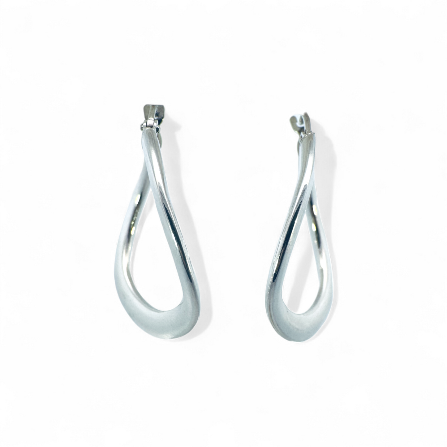 Aros argollas irregulares plata 925