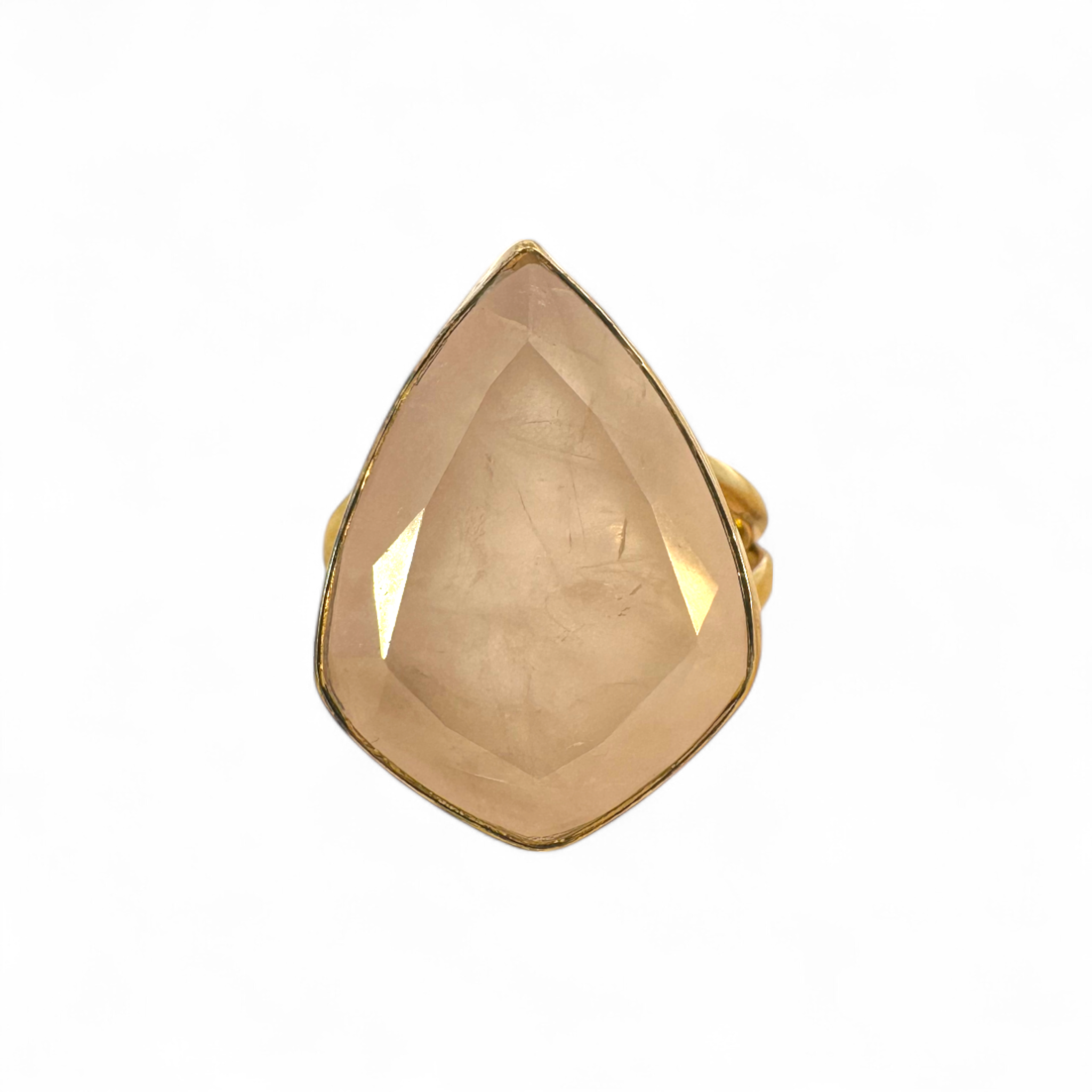 Anillo Cuarzo Rosado