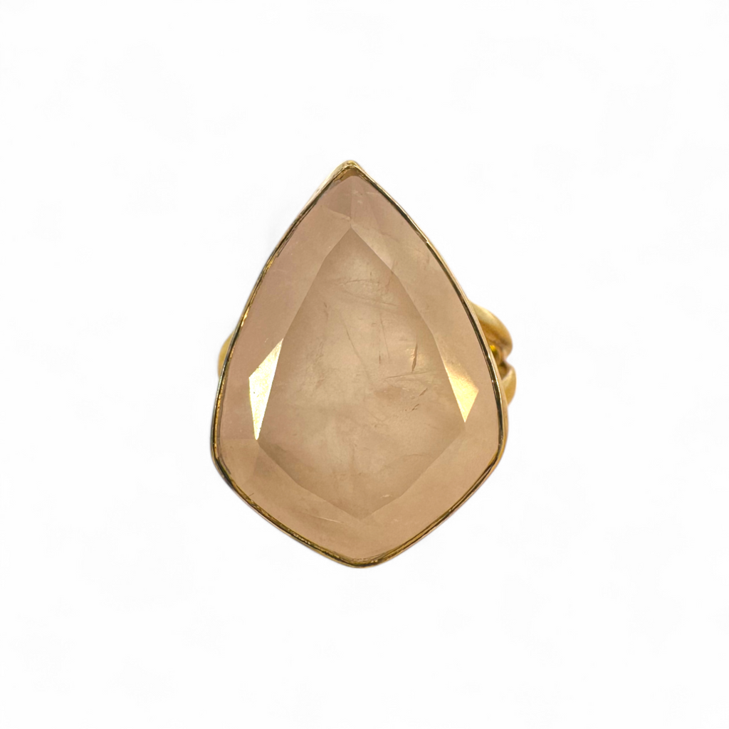 Anillo Cuarzo Rosado